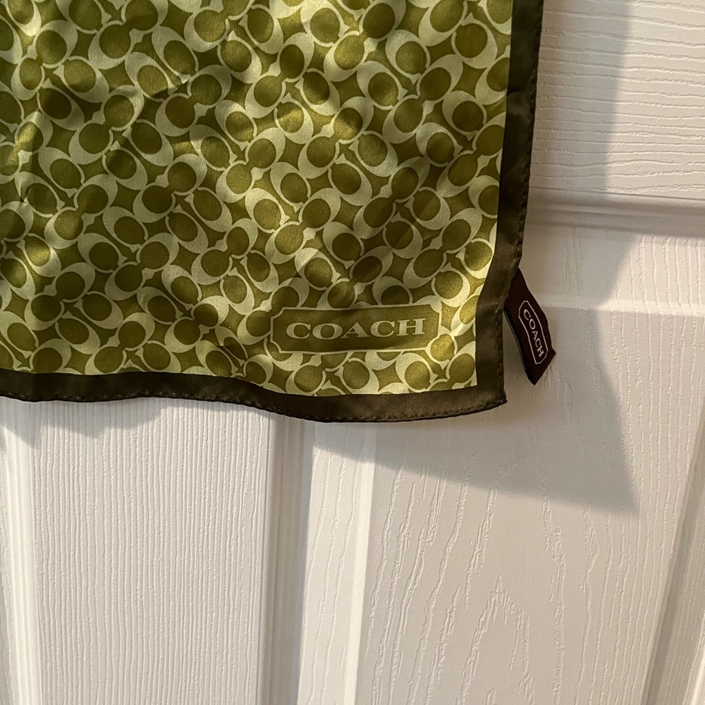 Authentic Coach silk scarf only worn once